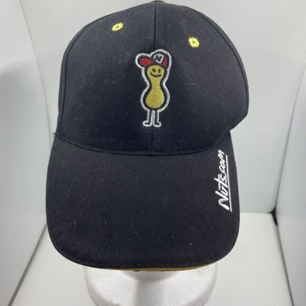 Hat Cap Nuts.com StrapBack Adjustable One Size‎ Black Peanut